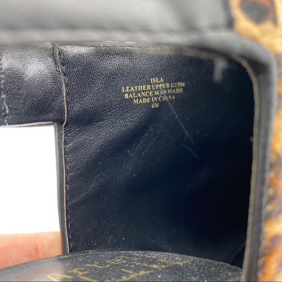 Atelier Nicole Miller Isla Leather Leopard Heels 6 - Picture 7 of 8